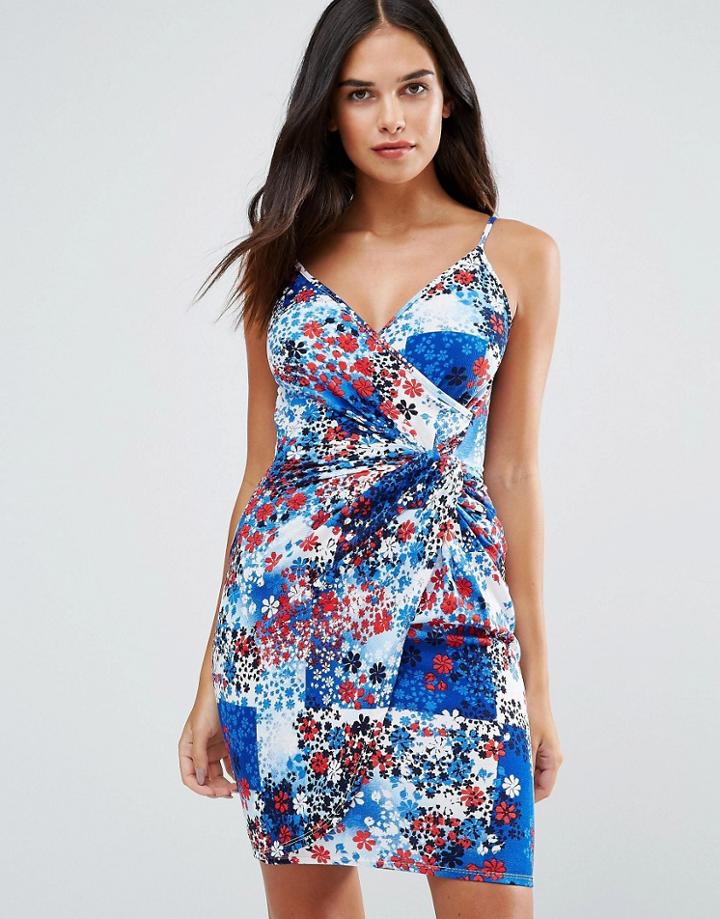 Wal G Printed Bodycon Dress - Multi