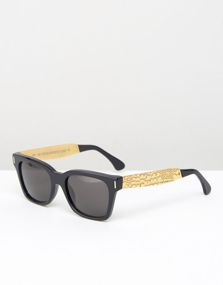 Retrosuperfuture America Francis Sunglasses - Black