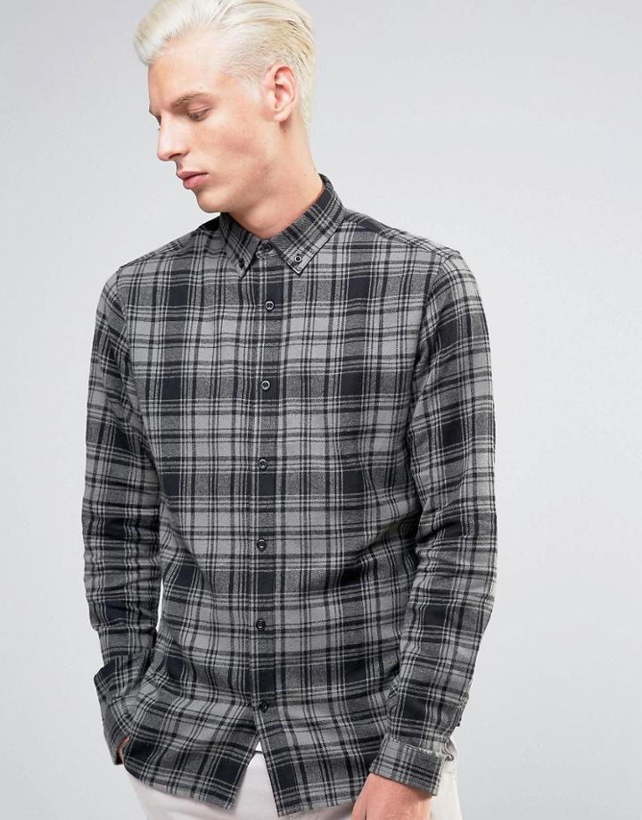 Troy Check Shirt - Gray