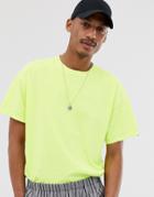 Vintage Supply T-shirt With Logo In Washed Yellow - Yellow
