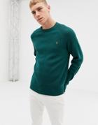 Farah Rotterdam Ribbed Sweater In Green