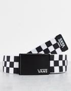 Vans Web Belt In Checkerboard-black