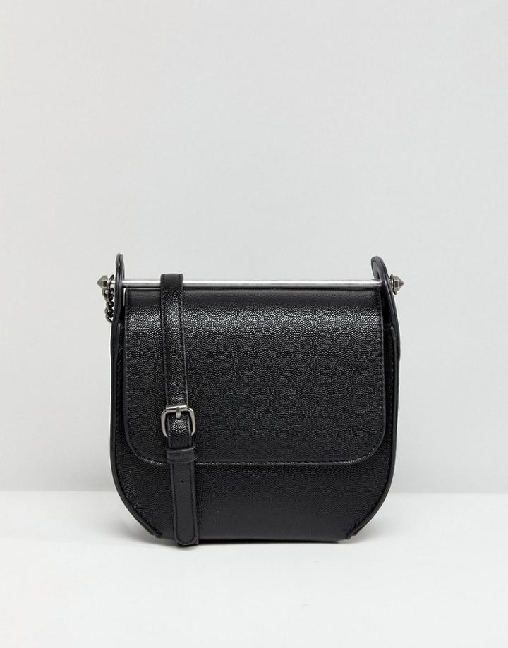 Asos Bar Top Curve Base Cross Body Bag - Black