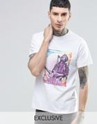 Reclaimed Vintage T-shirt With Jimi Hendrix Print - White