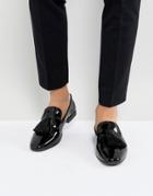Kg By Kurt Geiger Patent Tassel Loafers - Black