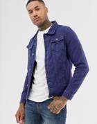 Liquor N Poker Denim Jacket In Indigo - Navy