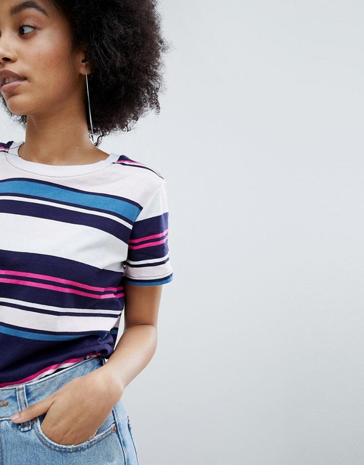 Bershka Multi Stripe T-shirt - Multi