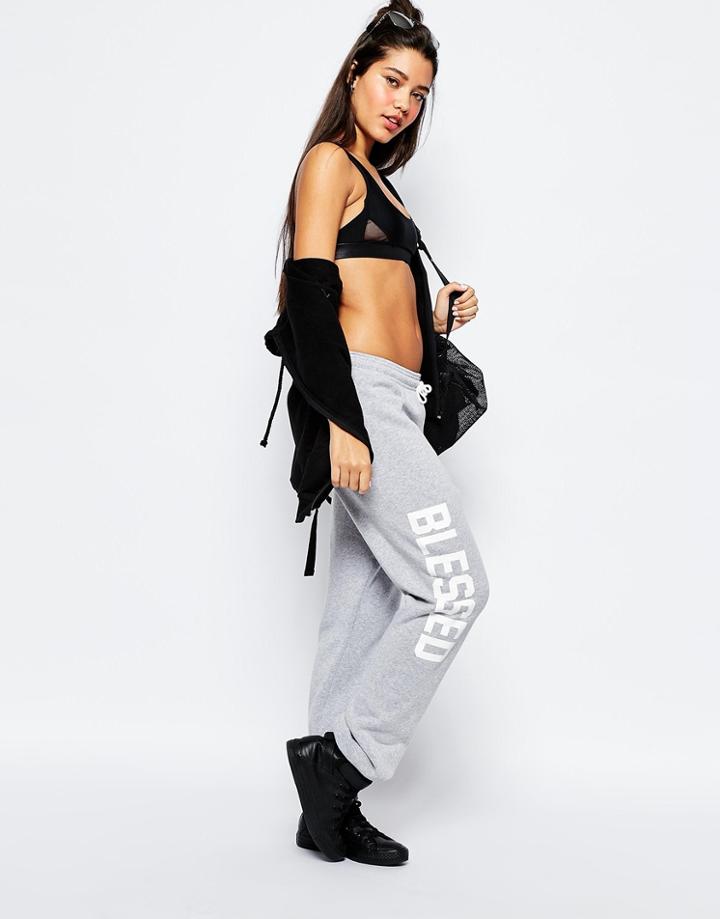 Private Party Blessed Oversized Sweatpant - Light Gray