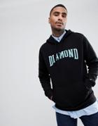 Diamond Supply Hoodie With Large Logo - Black