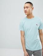 Abercrombie & Fitch Moose Icon Logo Crewneck T-shirt In Light Blue - Blue
