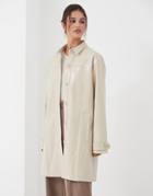 4th & Reckless Straight Coat In Cream-white