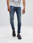 Nudie Jeans Co Tight Terry Super Skinny Jean Double Indigo Wash - Navy