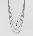 Sacred Hawk Squash & Spike Multi Row Necklaces - Multi