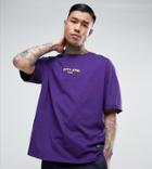 Sixth June T-shirt In Yellow With Small Logo - Purple