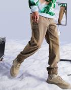 Asos Design Skater Fit Cargo Pants In Canvas With Acid Wash-neutral
