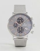 Accurist 7187.01 Chronograph Mesh Watch In Silver - Silver