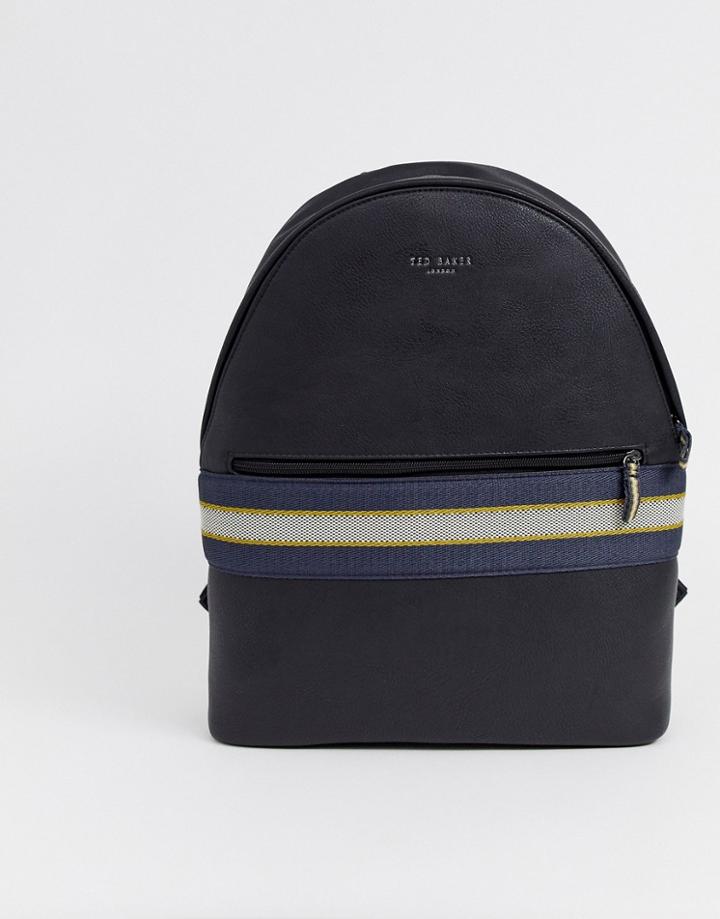 Ted Baker Shellz Webbing Backpack In Black