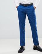 Farah Henderson Slim Fit Suit Pants - Blue