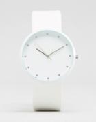 Asos Watch In White With Silver Highlights - White