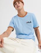 Fila Rosco Ringer T-shirt In Powder Blue