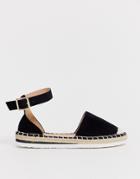 New Look Sport Sole Espadrille In Black - Black