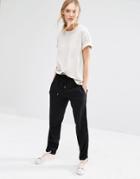 Mango Drawstring Jogger - Black