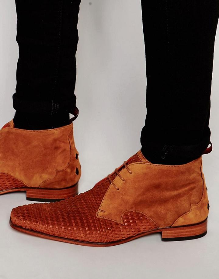 Jerrery West Suede Chukka Boots - Brown