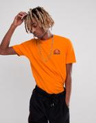 Ellesse T-shirt With Small Chest Logo In Orange - Orange