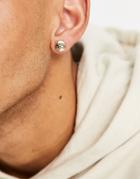 Tommy Hilfiger Gold Plated Logo Stud Earrings