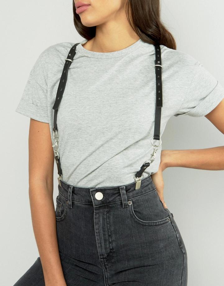Asos Hardware Suspenders - Black