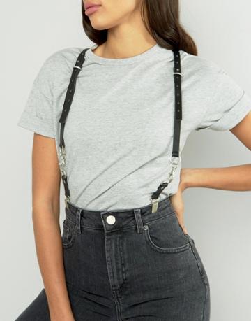 Asos Hardware Suspenders - Black
