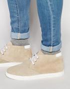 Rule London Hi Top Plimsolls - Beige