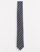 Selected Homme Stripe Tie - Gray