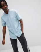 Adidas Originals Nova Retro Soccer T-shirt In Blue Ce4804 - Blue