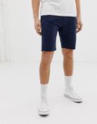 Threadbare Belted Chino Shorts-navy
