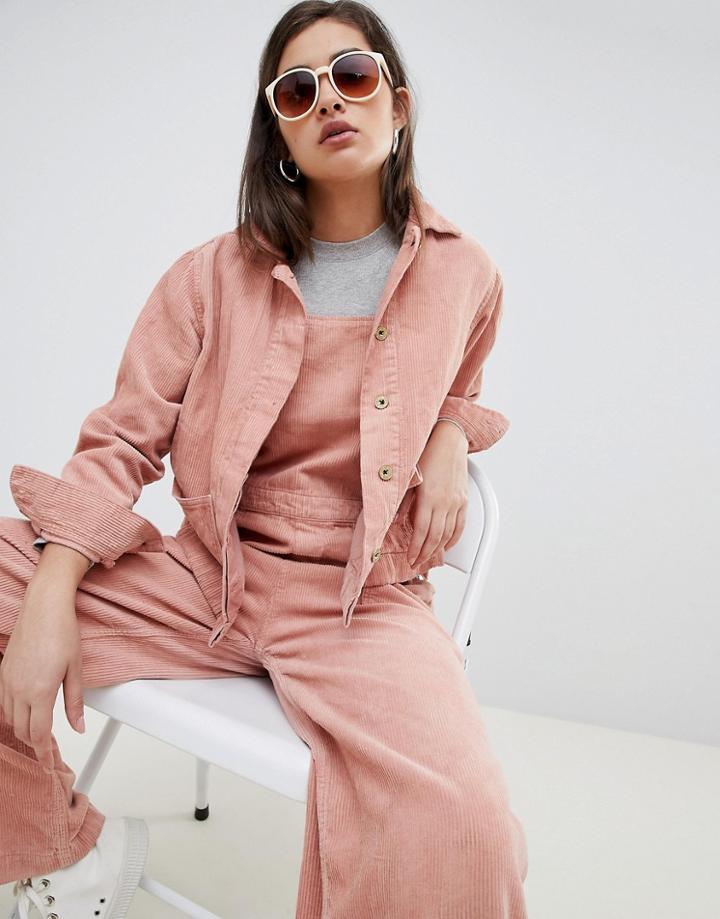 Kings Of Indigo Cord Jacket - Pink