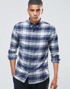 Selected Homme Flannel Check Shirt - Blue