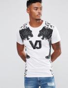Versace Jeans T-shirt In White With Logo - White