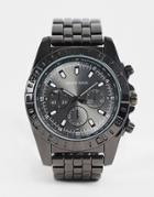 Brave Soul Chunky Bracelet Watch In Silver Tones