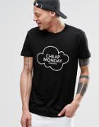 Cheap Monday Standard T-shirt Cloud Logo - Black