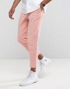 Asos Tapered Smart Pants In Pink Cord - Pink