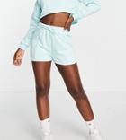 Vai21 Seamed Shorts In Pastel Blue - Part Of A Set