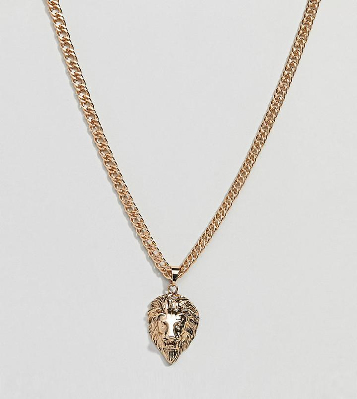 Uncommon Souls Chunky Lion Necklace - Gold