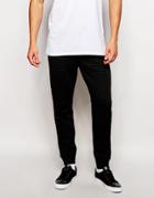 2xh Brothers Skinny Joggers With 3d Pattern - Black
