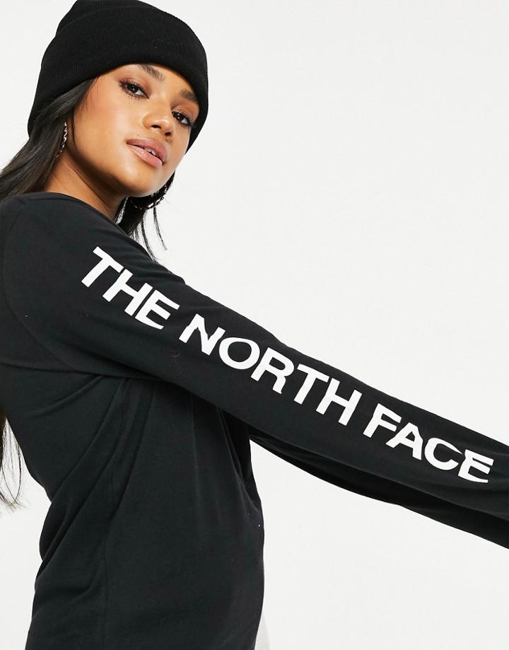The North Face Brand Proud Long Sleeved T-shirt In Black