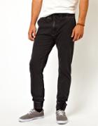 Asos Sweatpants In Denim Look - Gray