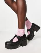 Koi Footwear Sai Vegan Mary Jane Heeled Shoes In Black