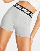 Puma Training Strong 3 Tight Shorts In Gray