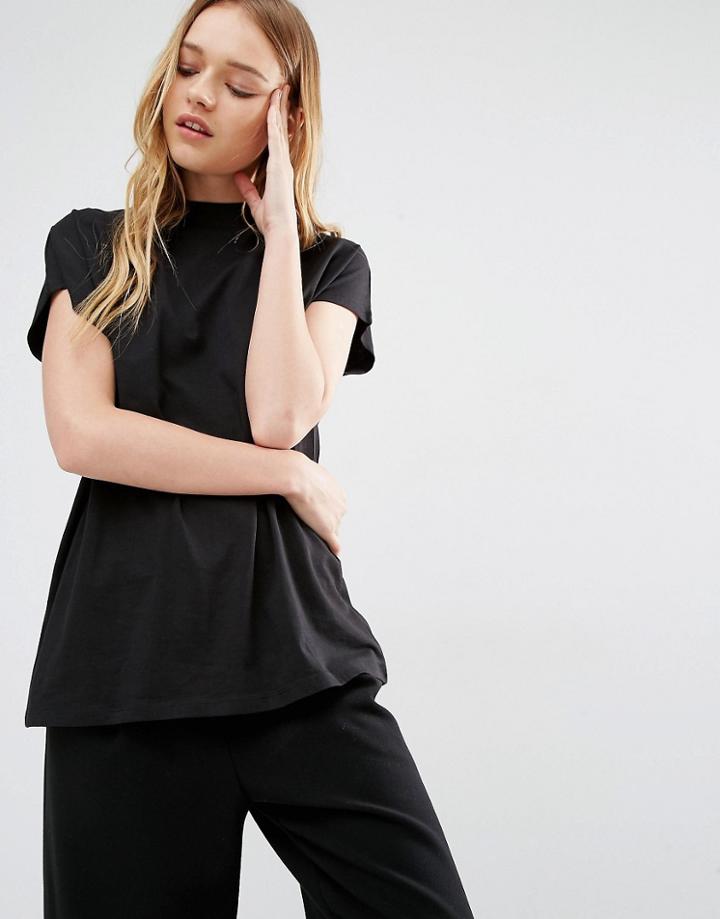 Weekday High Neck T-shirt - Black