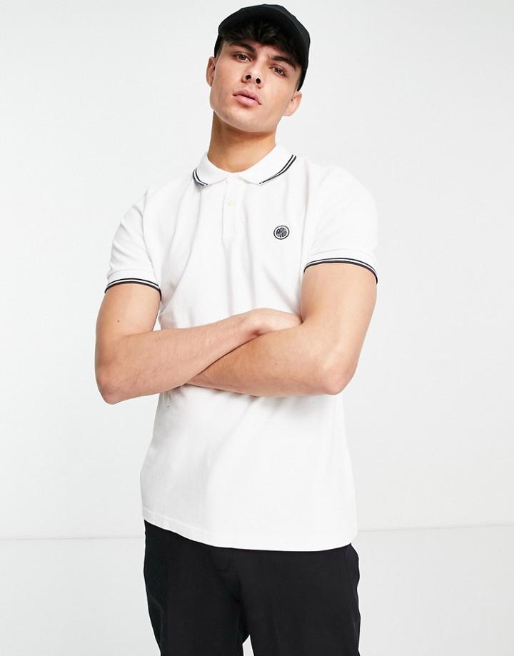 Pretty Green Barton Polo Shirt In White
